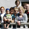 Barnfamiljer på kollektivhuset Slottet, Lund